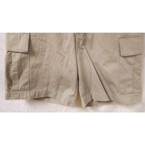 Tommy Hilfiger Mens 36 Beige Adjustable Waist Flat Front Cargo Shorts 10" Inseam - Picture 5 of 13